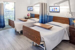 Semi-private room at Canyon Springs Post-Acute