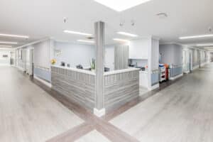 The nurse's station at Canyon Springs Post-Acute