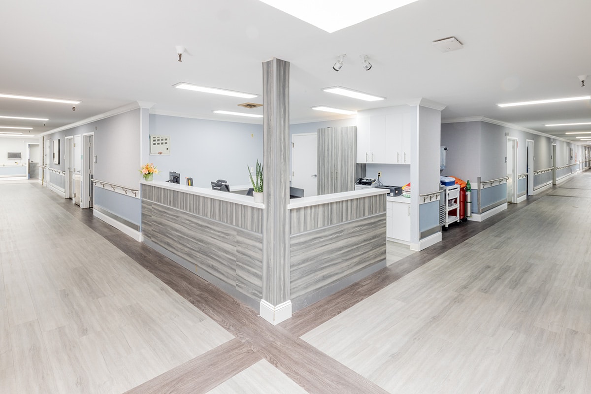 The nurse's station at Canyon Springs Post-Acute